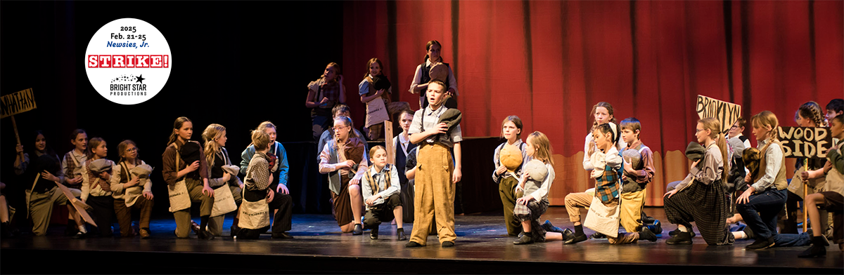 Junior Cast of Newsies Jr. Boroughs Unite