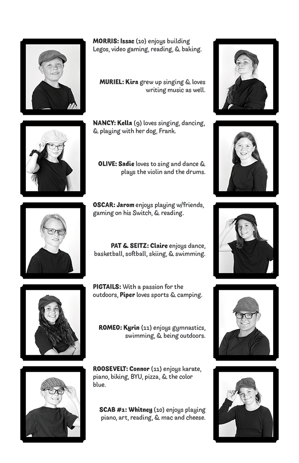 Newsies Jr. Junior Cast Names Cast Continued