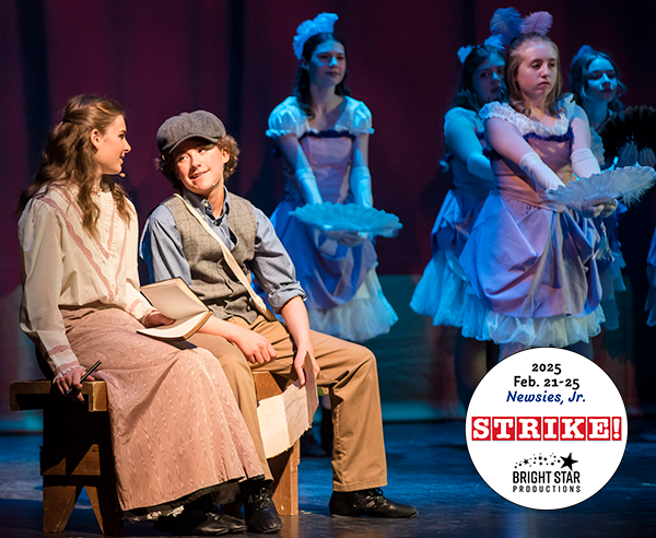 Senior Cast of Newsies Jr. Jack and Katherine Watch Medda's Girls Dance