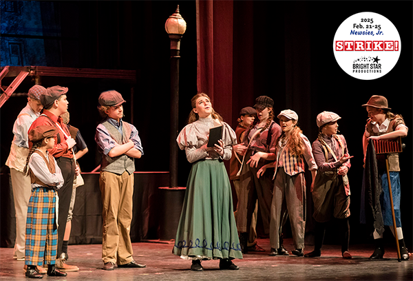 Senior Cast of Newsies Jr. Katherine Chasing a Story