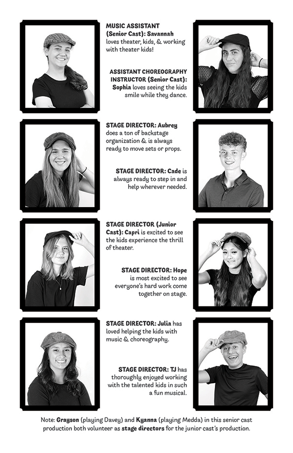 Newsies Jr. Senior Cast Junior Directors Continued