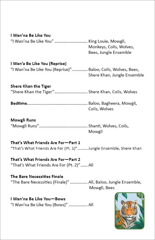 Scenes and Musical Numbers