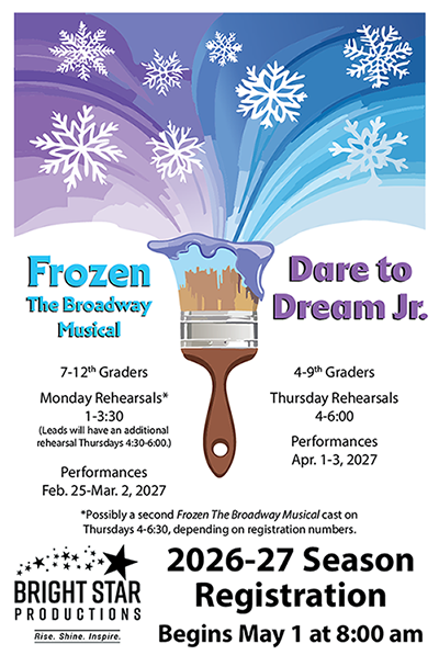 Registration for Our 2025-26 Season Begins May 1 at 8:00 am!