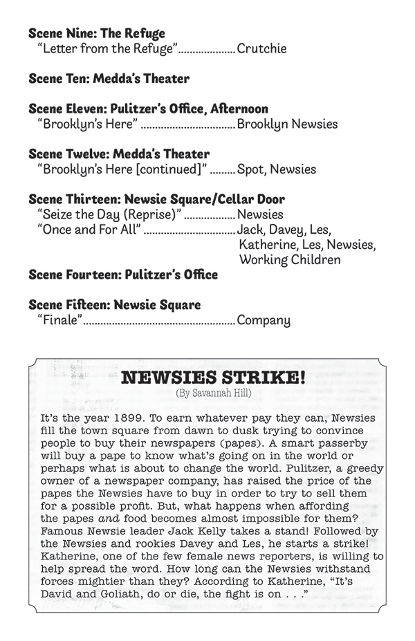 Newsies Jr. Summary